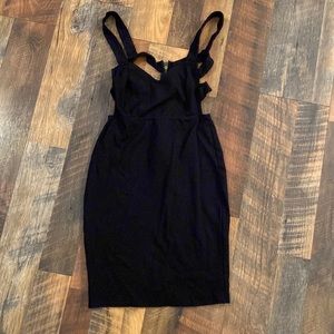 Solemio Black Mini Dress